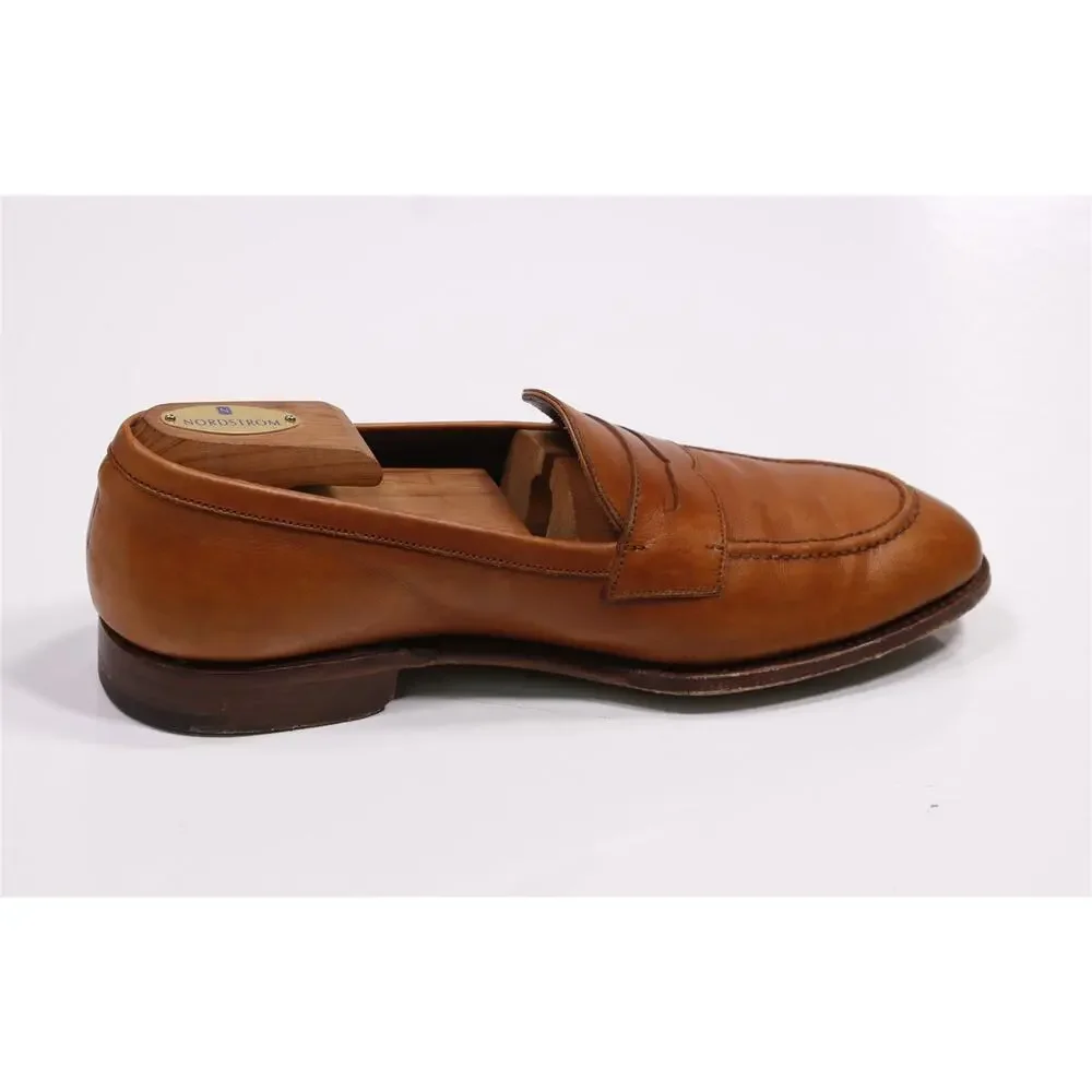 Carmina 80191 Honey Brown Penny Calf Leather Loafers Men's UK 8 - US 8.5
